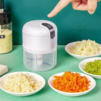 Mini Processador Elétrico de Alimentos Portátil  USB 250 - Praticidade e Agilidade