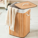 Cesto de Roupa em Bambu – Lavanderia Organizada e Funcional