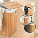 Cesto de Roupa em Bambu – Lavanderia Organizada e Funcional