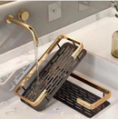 Suporte de Canto Dourado Porta Shampoo – Organização Inteligente para Banheiro