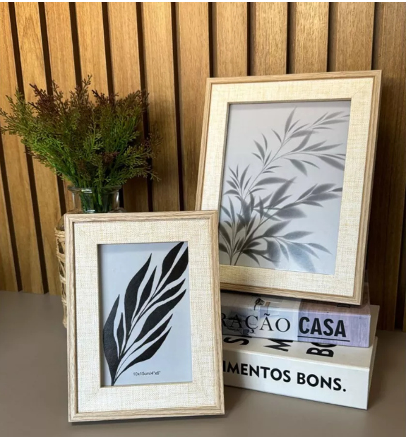Kit com 2 Porta Retratos Decorativos -  Memórias que Aquecem e Valorizam sua Casa - Angel & Home