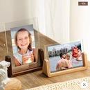 Porta Retrato personalizado em Madeira/Acrilico - Angel & Home