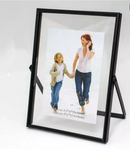 Porta Retrato Personalizado de Vidro Premium - Preto - Angel & Home