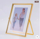 Porta Retrato Personalizado de Vidro Premium - Dourado - Angel & Home