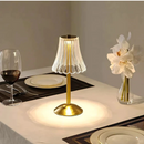 Luminária de Mesa com Saia de Seda e Sensor de Toque LED - Angel & Home