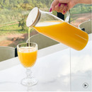 Jarra de Vidro com Tampa de Bambu para Mesa Posta 1200ml - Angel & Home