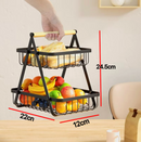 Fruteira de Mesa ou Cesto Multiuso Cesta de metal portátil Organizador para Casa Cozinha - Angel & Home