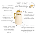 Garrafa Térmica Café 1 Litro Click Abre e Fecha Premium - Angel & Home