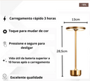 Luminária de Mesa LED Sem Fio Touch Recarregável - Angel & Home - Angel & Home