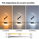 Luminária de Mesa LED para Quarto/Sala Espiral - Decoração - Angel & Home