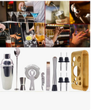 Kit Barman 12 Peças com Coqueteleira  – Drinks Perfeitos e Experiência de Bar em Casa - Angel & Home
