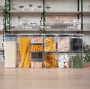 Kit de  Potes Herméticos Porta-Mantimentos – Despensa Organizada e Alimentos Mais Frescos no Dia a Dia - Angel & Home
