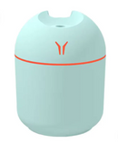 Umidificador de ar ultrassônico portátil para quarto, da Angel & Home, emitindo vapor e criando ambiente mais confortável.