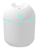 Umidificador de ar portátil Angel & Home ultrassônico em ambiente de quarto, com design compacto e funcionalidade silenciosa.