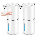 Dispensador automático de sabonete em espuma Wiio com sensor sem toque, recarregável via USB, exibe fluxo de sabonete na tela.