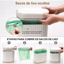 Lixeira inteligente Angel & Home de 8L com sensor automático, modelo estreito para banheiro e cozinha