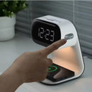 Relógio de Mesa Digital Despertador e Carregado Sem Fio Led - 3 em 1