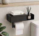 Porta-Papel Higiênico de Parede Moderno Estilo A Preto