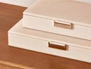 Conjunto 2 Caixas Decorativas Multiuso em MDF com Revestimento em PU