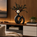 Conjunto de vasos decorativos de cerâmica para sala e mesa, da Angel & Home, com design elegante e acabamento artesanal.