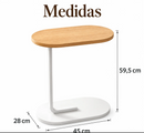 Mesa de Apoio Lateral para Sofá e Cama | Mesa de Canto para Notebook, café e Decoração