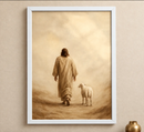 Quadro Decorativo Religioso Pastoreio para Sala/Quarto