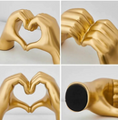 Escultura Decorativa Abstrata Mão Love - Decoração