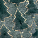 Kit 2 Peças Capa Natalina Almofada Decorativa 45X45 Bordada alto relevo árvore de Natal