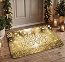 Kit 2 Tapetes de Natal e Ano Novo Antiderrapantes 40x60 cm: Capacho Decorativo para a Entrada
