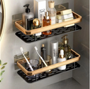 Suporte de Canto Dourado Porta Shampoo – Organização Inteligente para Banheiro