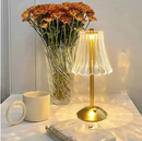 Luminária de Mesa com Saia de Seda e Sensor de Toque LED - Angel & Home