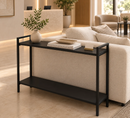Mesinha de Canto Lateral 2 Níveis Retangular Black