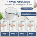Dispensador automático de sabonete em espuma Wiio com sensor sem toque e recarregável por USB, exibido em ambiente moderno.