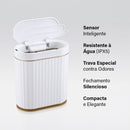 Lixeira Inteligente com Sensor Automático – Modelo Estreito para Banheiro e Cozinha - Angel & Home