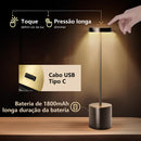 Luminária de Mesa LED Touch 3 Tons - Conforto, Design e Economia de Energia - Angel & Home