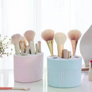 Suporte de escova de dentes e pasta em plástico, elegante e simples, para organização de acessórios de banheiro.