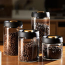 Pote a vácuo Angel & Home com vedação total para armazenamento de café, recipiente de vidro com tampa de silicone.