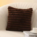Capa de almofada decorativa 45x45 cm para sofá, listrada ou lisa, da marca Angel & Home, em tecido de tecido macio e elegante.