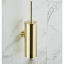 Porta escova de banheiro em aço inoxidável escovado da Angel & Home, com suporte para escovas de higiene pessoal.