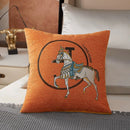 Capa de almofada 45x45 para sofá, decorativa de luxo, da Angel & Home, com estampa elegante em tecido de alta qualidade