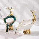 Saboneteira para banheiro em cerâmica decorativa da Angel & Home, ideal para pia de banheiro, com acabamento elegante e funcional