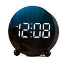 Relógio Digital de Mesa Despertador LED Redondo