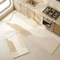 Kit 2 Tapete para Cozinha Antiderrapante Absorvente - Areia Pérola