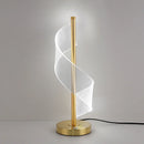 Luminária de Mesa LED para Quarto/Sala Dourada Espiral 3 Cores - Angel & Home