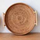 Bandeja Decorativa Redonda de Vime Rattan - Premium - Angel & Home