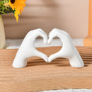 Escultura Decorativa Abstrata Mão Love - Decoração - Angel & Home