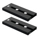 Suporte para taças de vinho Under Cabinet Angel & Home, fixado sob armário, com taças de vidro penduradas e organizadas.