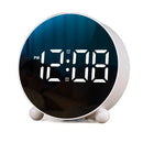 Relógio Digital de Mesa Despertador LED Redondo