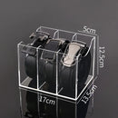 Organizador de cintos em acrílico com 5 divisórias da Angel & Home, ideal para gravatas e acessórios.