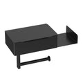 Suporte de parede para papel higiênico Angel & Home com gaveta, ideal para banheiro, em acabamento moderno e prático.